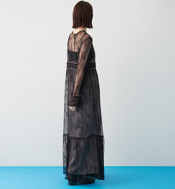  「[森川企画]パイピングレースキャミワンピースSET」|ワンピース|