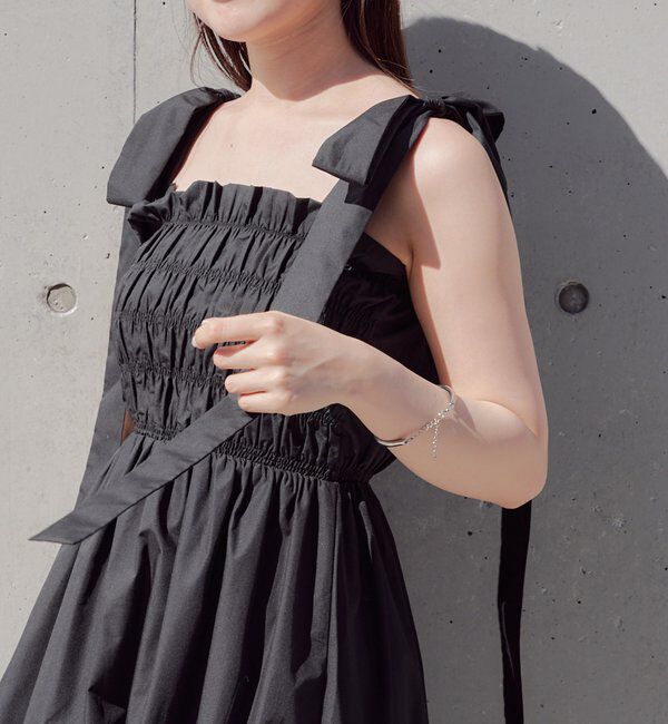  「【WEB限定/REVIVAL】肩リボンマルチwayタンクロングワンピース」|ワンピース|