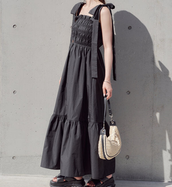  「【WEB限定/REVIVAL】肩リボンマルチwayタンクロングワンピース」|ワンピース|