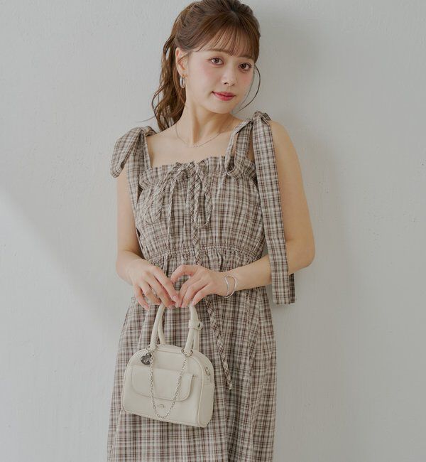  「【WEB限定/REVIVAL】肩リボンマルチwayタンクロングワンピース」|ワンピース|