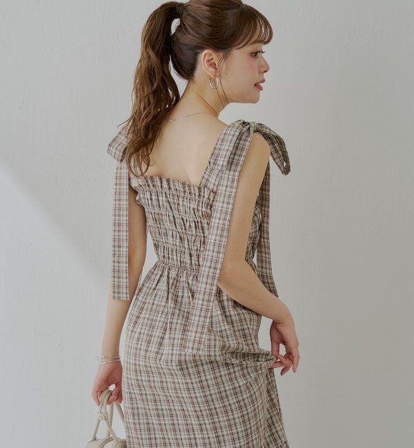  「【WEB限定/REVIVAL】肩リボンマルチwayタンクロングワンピース」|ワンピース|