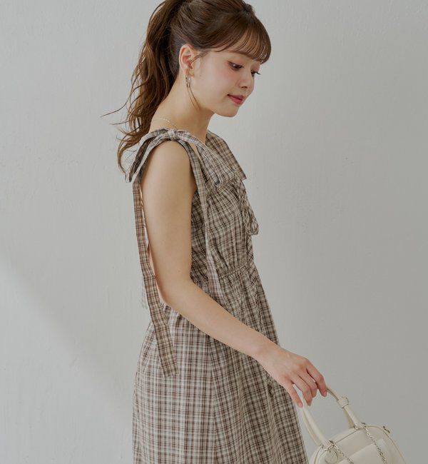  「【WEB限定/REVIVAL】肩リボンマルチwayタンクロングワンピース」|ワンピース|