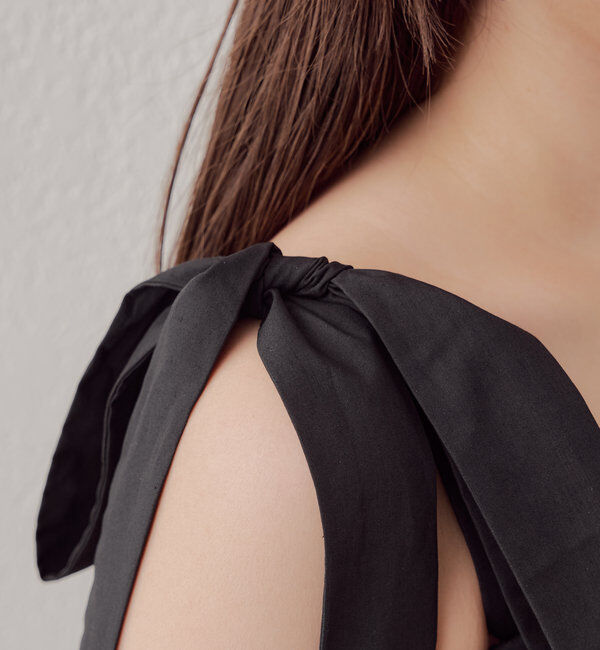  「【WEB限定/REVIVAL】肩リボンマルチwayタンクロングワンピース」|ワンピース|