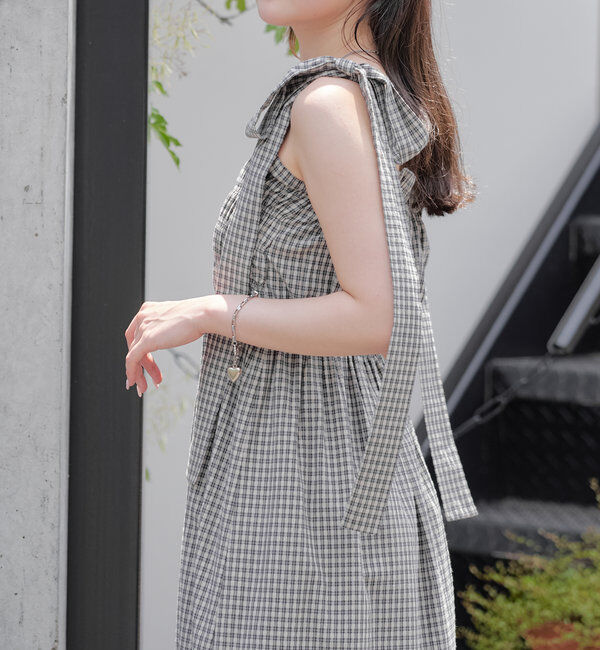  「【WEB限定/REVIVAL】肩リボンマルチwayタンクロングワンピース」|ワンピース|
