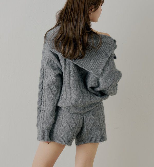  「【セットアップ対応】ケーブルショートパンツ」|チノ|