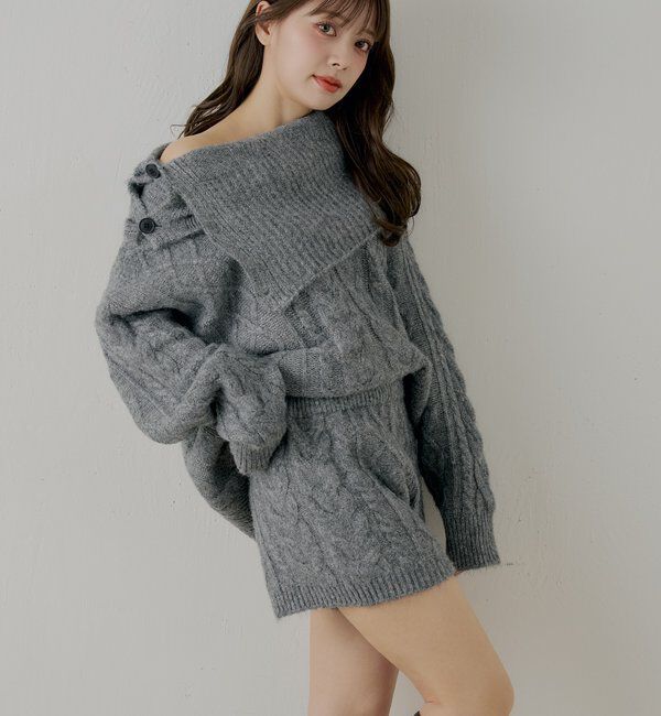  「【セットアップ対応】ケーブルショートパンツ」|チノ|