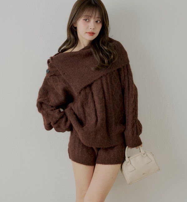  「【セットアップ対応】ケーブルショートパンツ」|チノ|