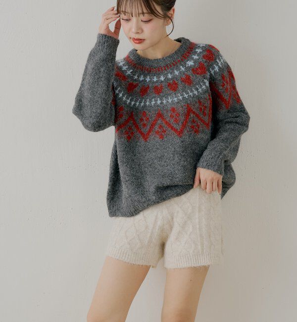  「【セットアップ対応】ケーブルショートパンツ」|チノ|