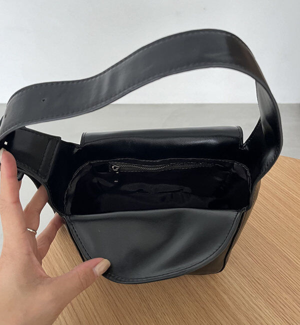  「ニュアンスボタンショルダーバッグ」|トートバッグ|