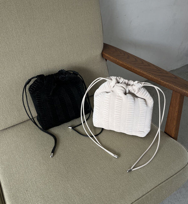  「ギャザー巾着バッグ」|トートバッグ|