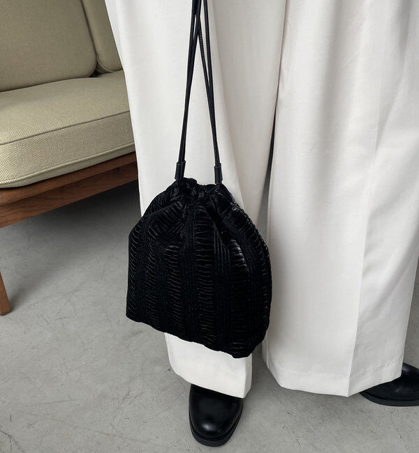  「ギャザー巾着バッグ」|トートバッグ|