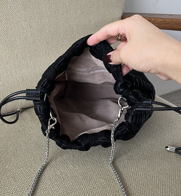  「ギャザー巾着バッグ」|トートバッグ|