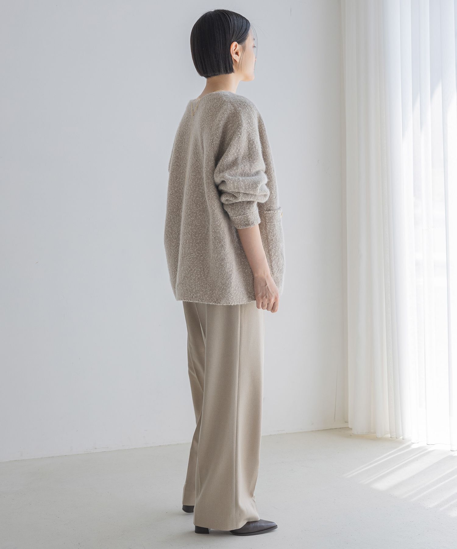 A part by 「【セットアップ対応】Wライクストレートパンツ」|スラックス|