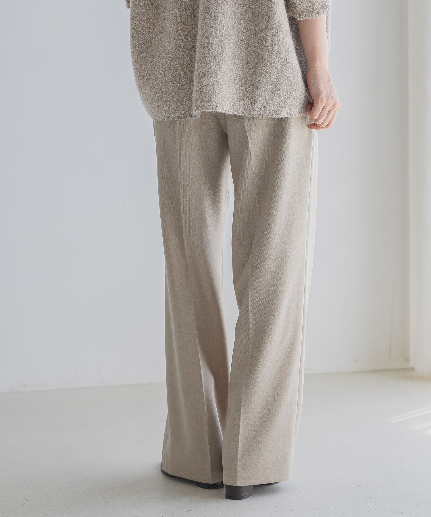 A part by 「【セットアップ対応】Wライクストレートパンツ」|スラックス|