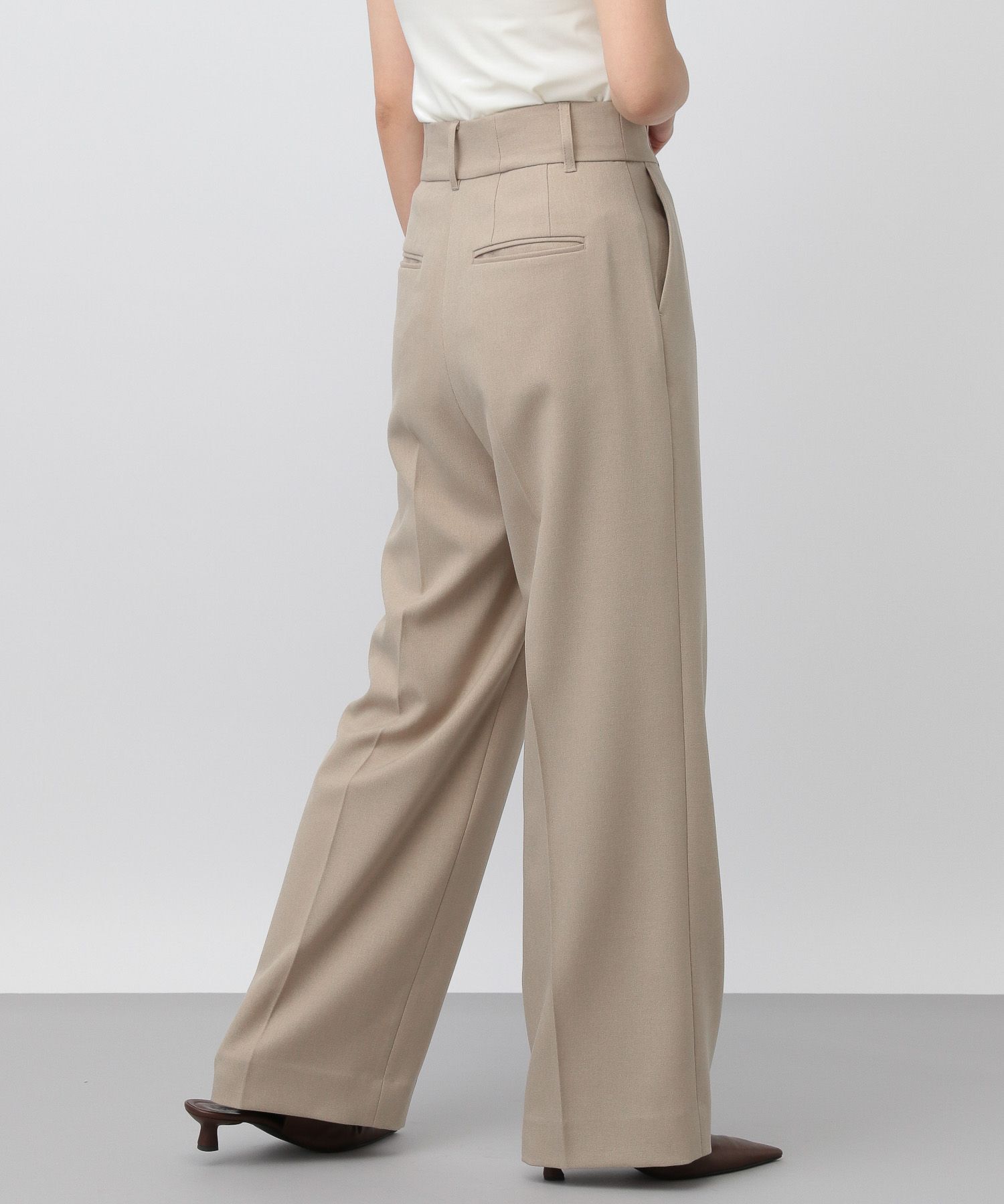 A part by 「【セットアップ対応】Wライクストレートパンツ」|スラックス|