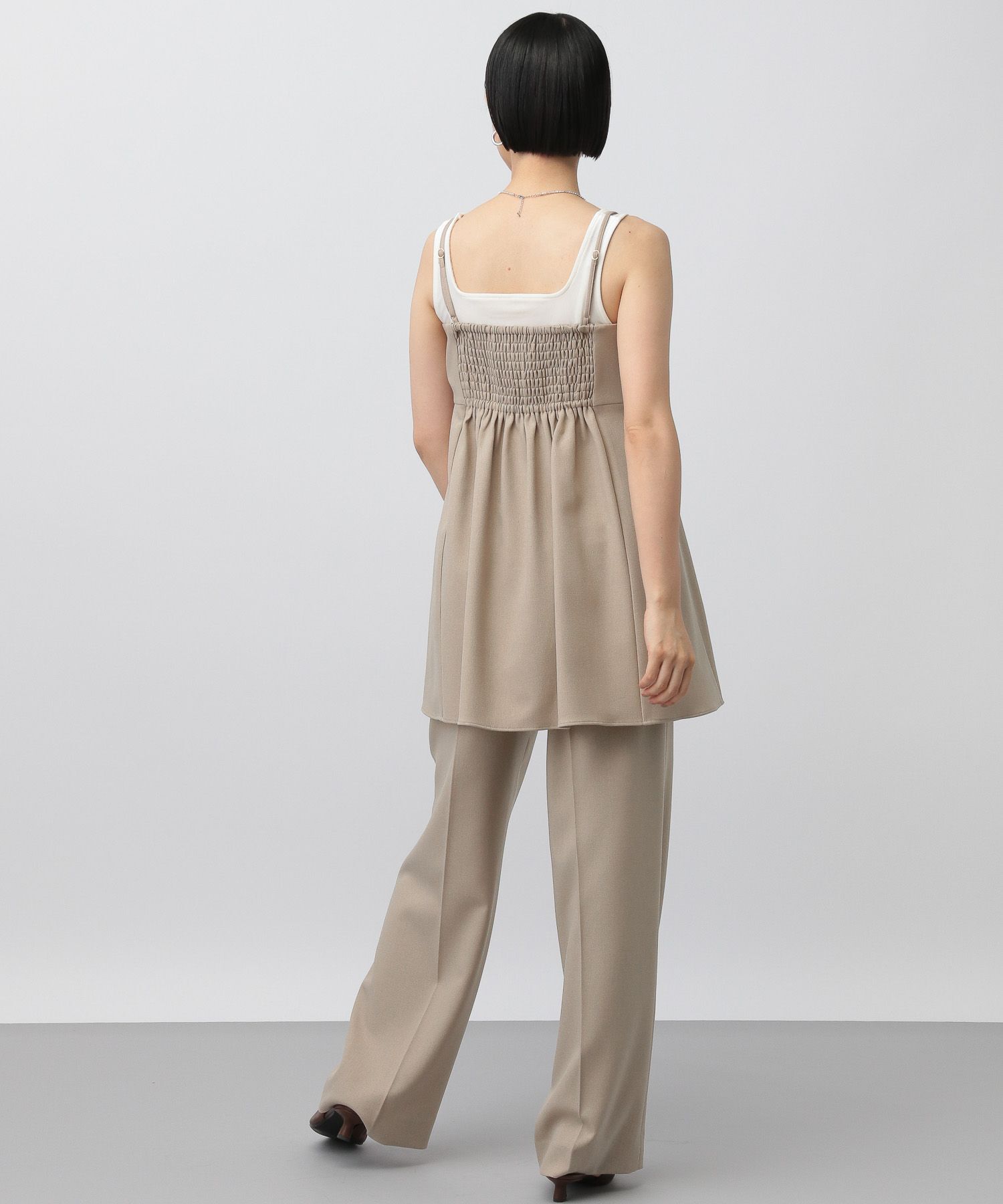 A part by 「【セットアップ対応】Wライクストレートパンツ」|スラックス|