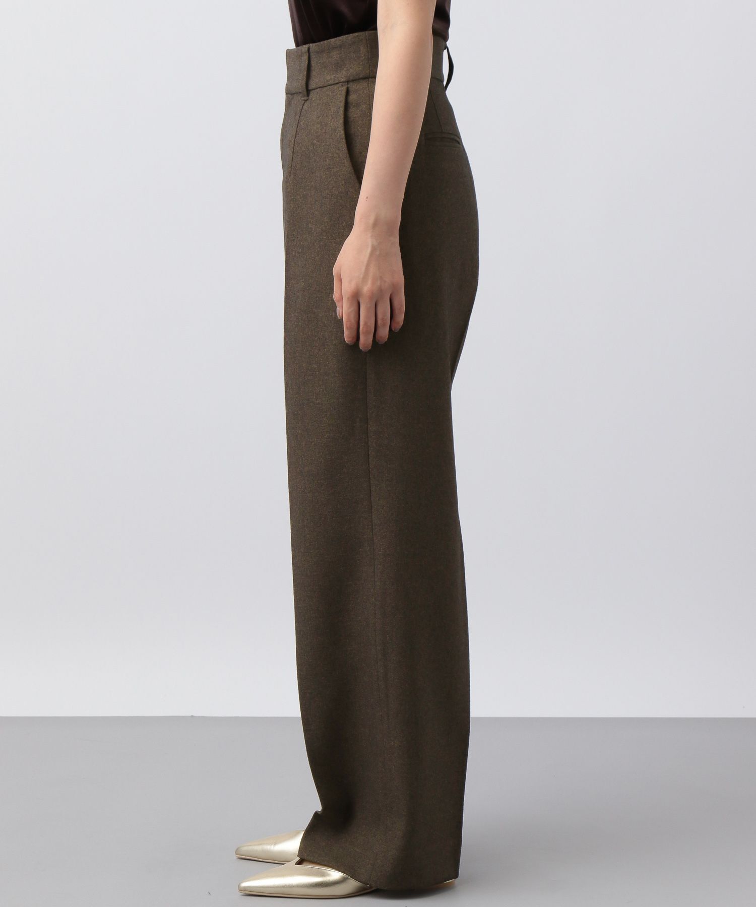 A part by 「【セットアップ対応】Wライクストレートパンツ」|スラックス|