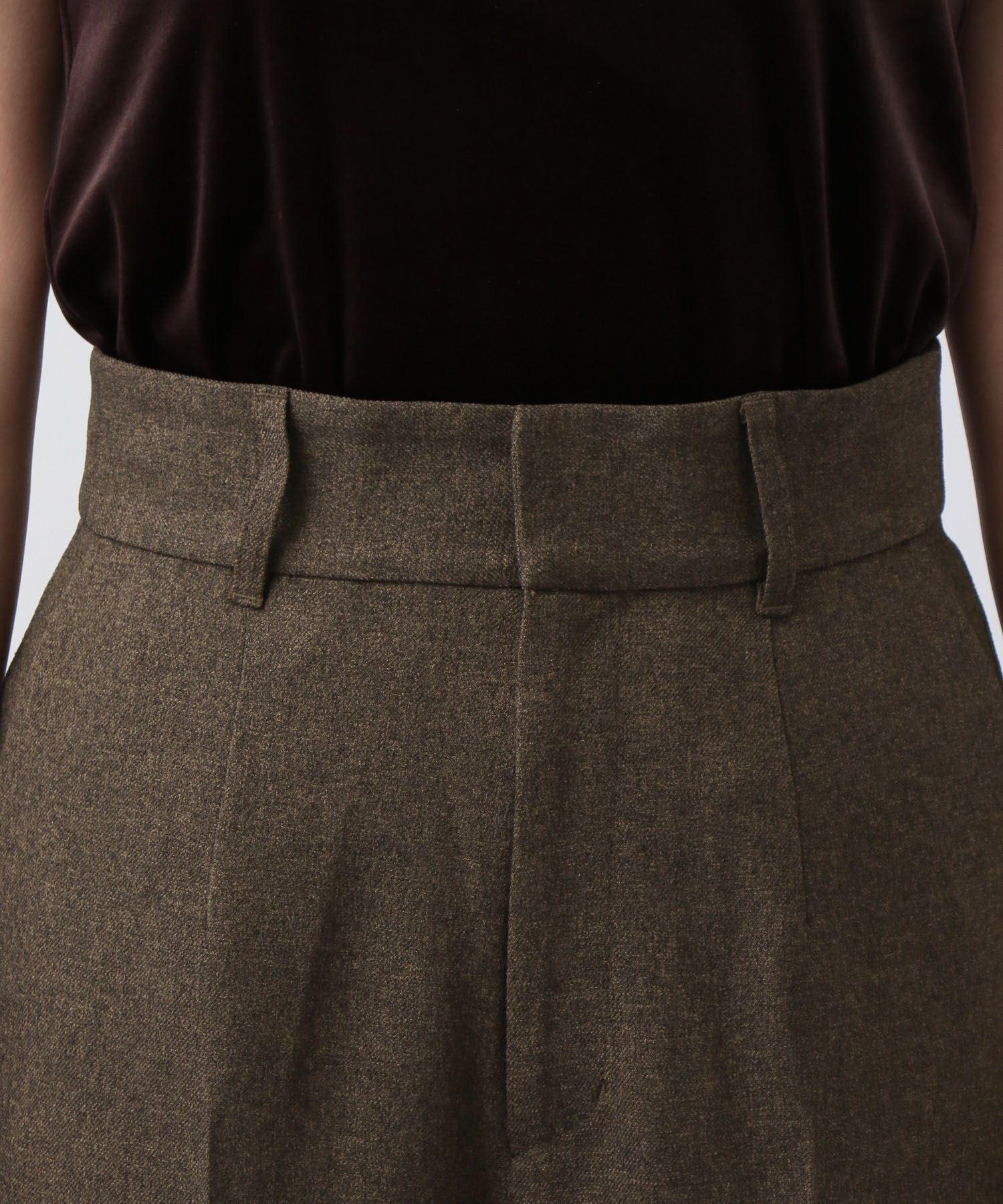 A part by 「【セットアップ対応】Wライクストレートパンツ」|スラックス|