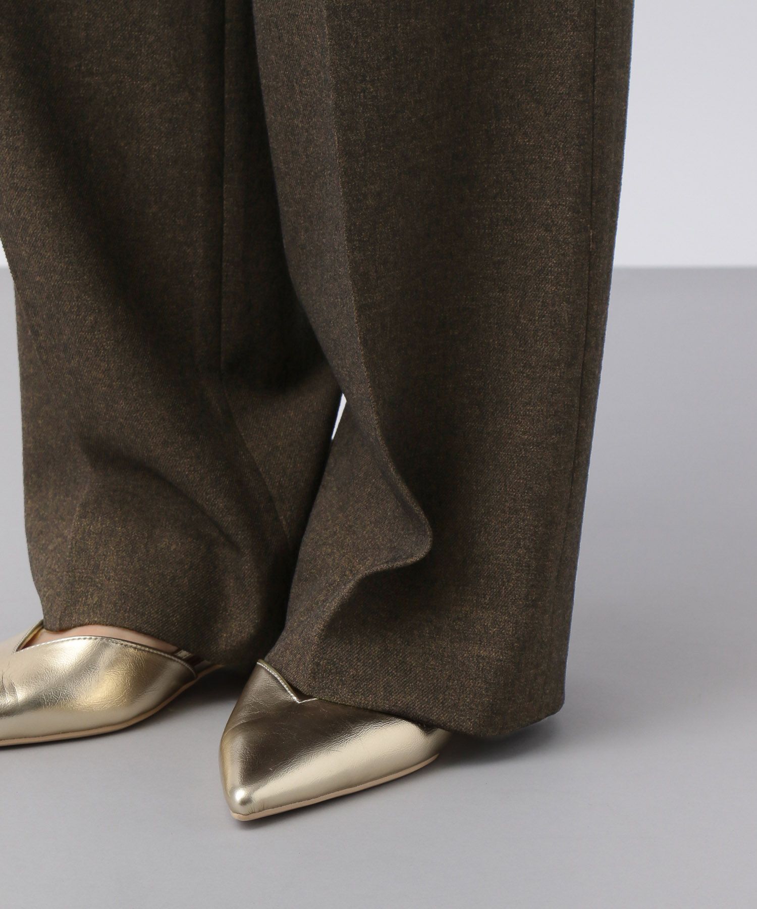 A part by 「【セットアップ対応】Wライクストレートパンツ」|スラックス|