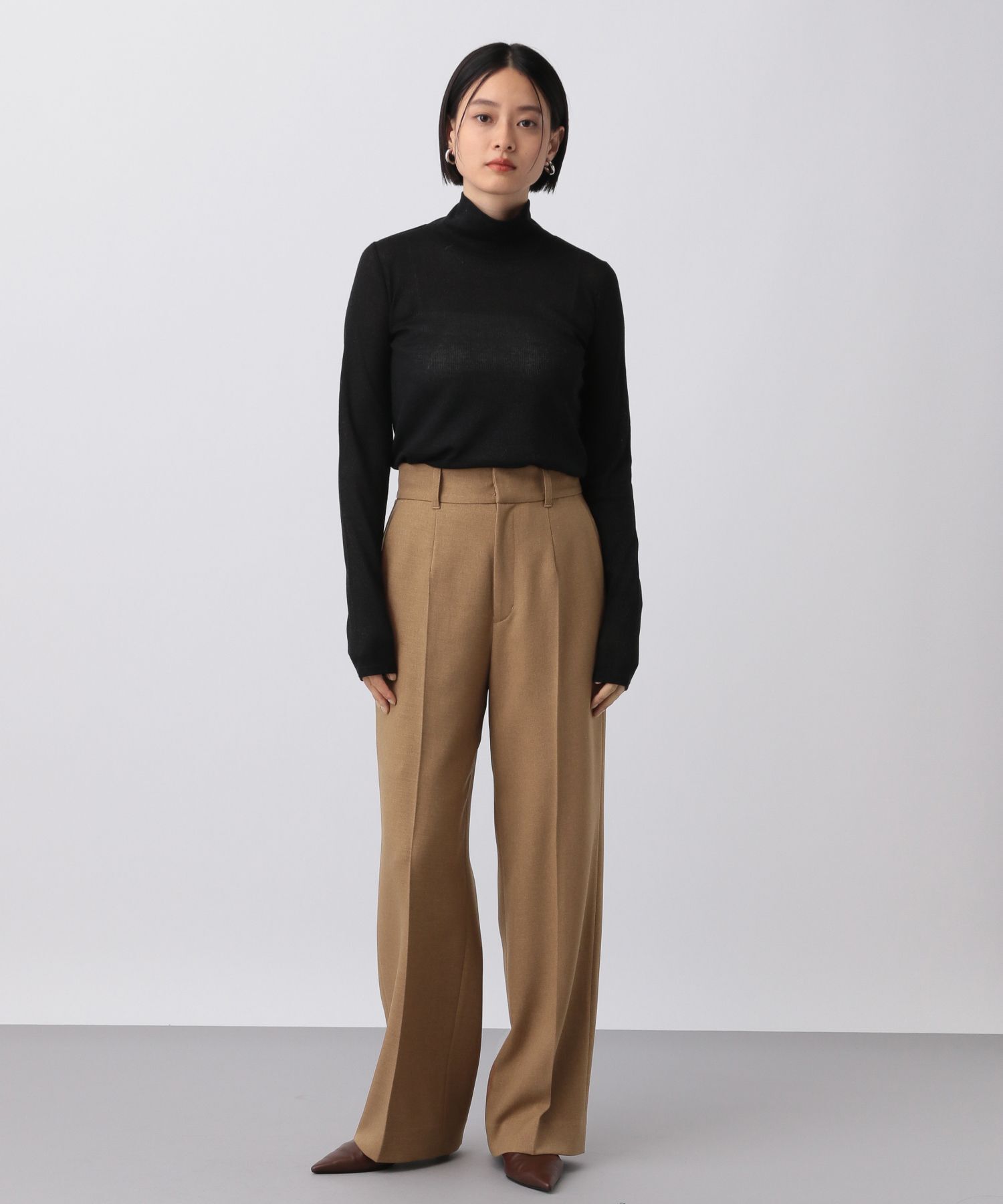 A part by 「【セットアップ対応】Wライクストレートパンツ」|スラックス|