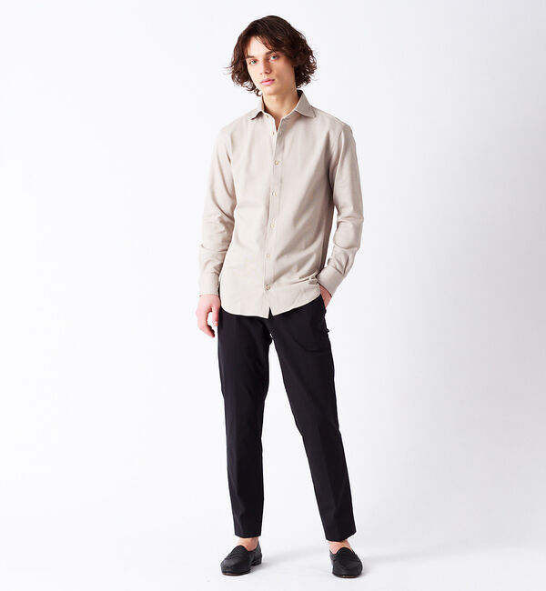 ABAHOUSE「ALBINI 交織サーフニット シャツ」|シャツ・ブラウス|