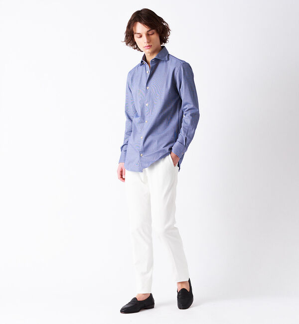 ABAHOUSE「ALBINI 交織サーフニット シャツ」|シャツ・ブラウス|