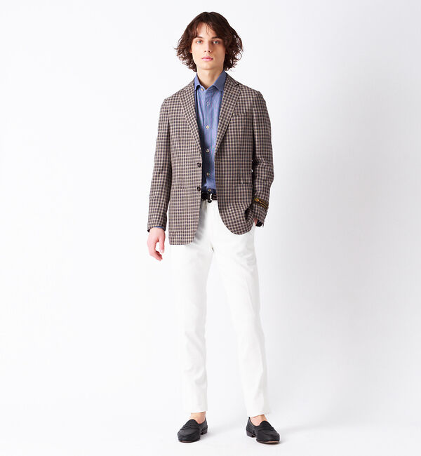 ABAHOUSE「ALBINI 交織サーフニット シャツ」|シャツ・ブラウス|