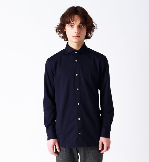 ABAHOUSE「ALBINI 交織サーフニット シャツ」|シャツ・ブラウス|