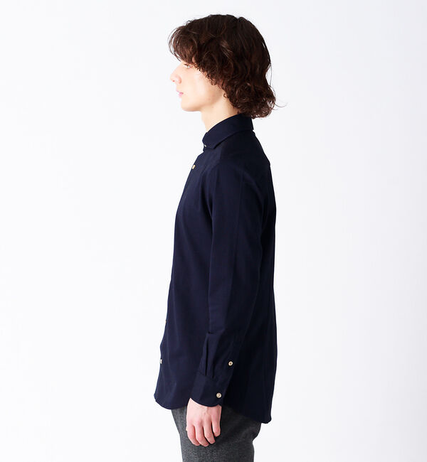 ABAHOUSE「ALBINI 交織サーフニット シャツ」|シャツ・ブラウス|