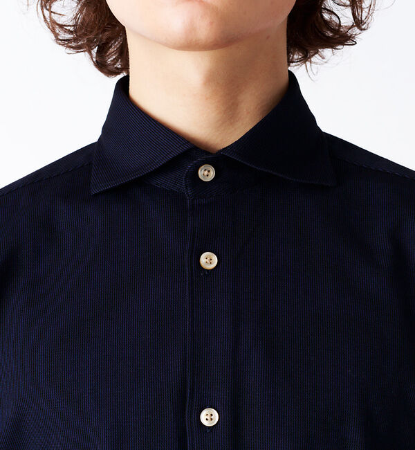 ABAHOUSE「ALBINI 交織サーフニット シャツ」|シャツ・ブラウス|