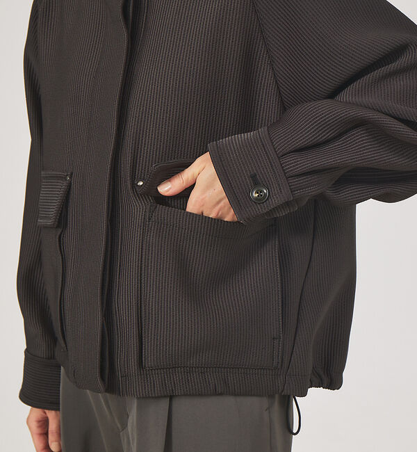 qualite「シャドーストライプブルゾン」|ブルゾン・スタジャン|