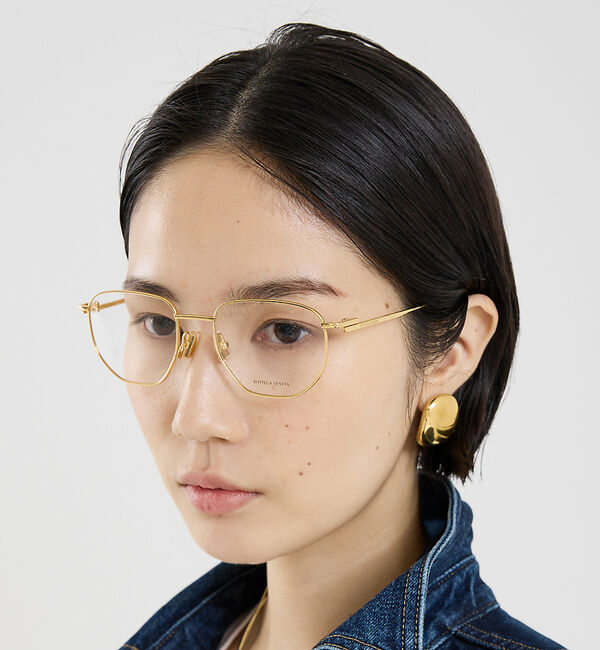 The Store by C' 「【BOTTEGA VENETA】BV1301O／メガネ」|メガネ|ゴールド