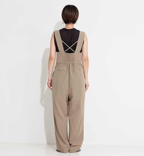 NOMINE「タックテーパードサロペットオールインワン」|オールインワン|