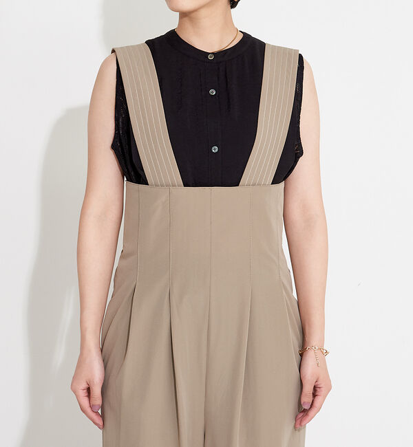 NOMINE「タックテーパードサロペットオールインワン」|オールインワン|