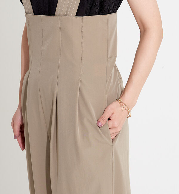 NOMINE「タックテーパードサロペットオールインワン」|オールインワン|