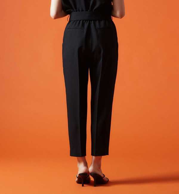 TIARA「麻調ハイウエストテーパードパンツ」|その他|