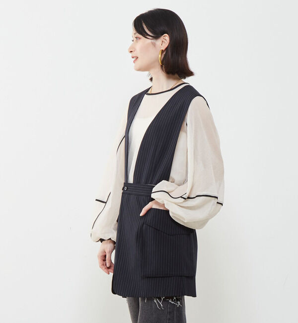 SOFFITTO「2WAYストライプベスト」|ベスト・ジレ|