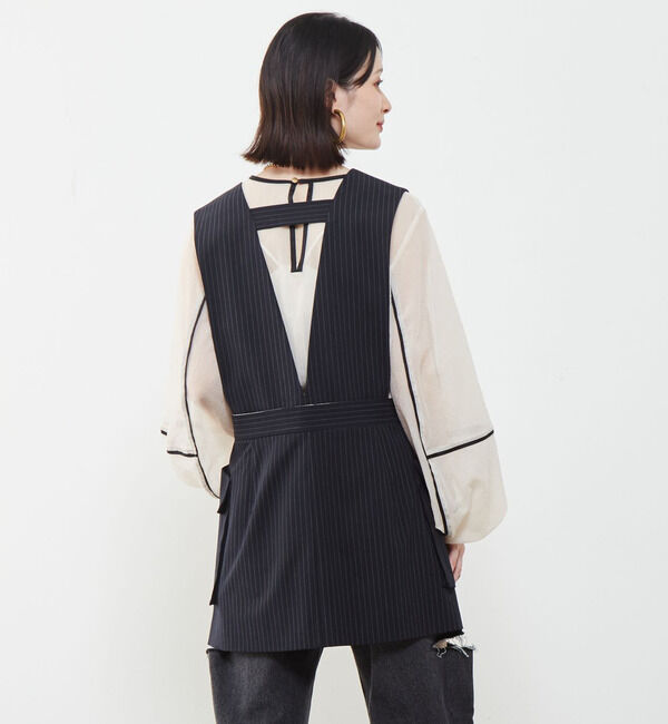 SOFFITTO「2WAYストライプベスト」|ベスト・ジレ|