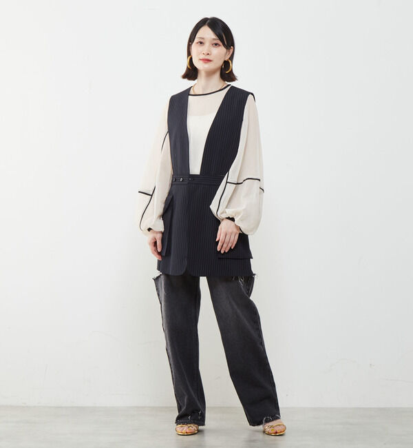 SOFFITTO「2WAYストライプベスト」|ベスト・ジレ|