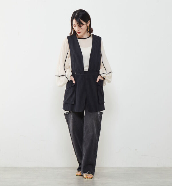 SOFFITTO「2WAYストライプベスト」|ベスト・ジレ|