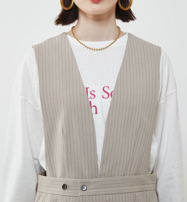 SOFFITTO「2WAYストライプベスト」|ベスト・ジレ|