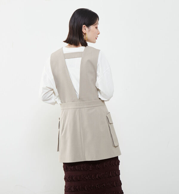 SOFFITTO「2WAYストライプベスト」|ベスト・ジレ|