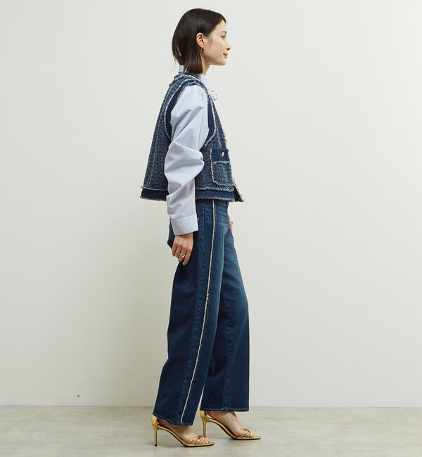 Soffitto「サイド切り替えデニムパンツ」|デニム|