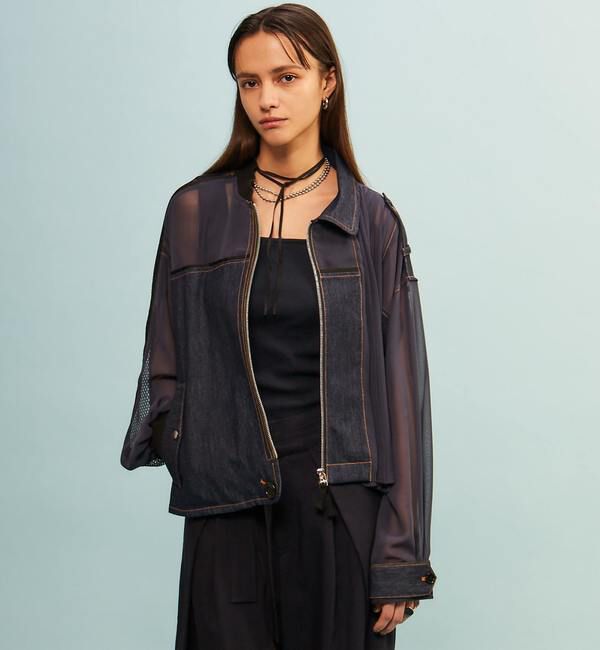 Soffitto「【AULA AILA別注】DENIM COMBINATION BLOUSON」|ブルゾン・スタジャン|