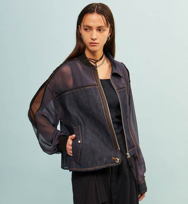 Soffitto「【AULA AILA別注】DENIM COMBINATION BLOUSON」|ブルゾン・スタジャン|