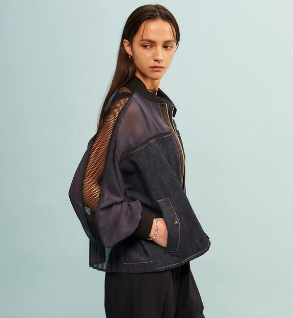 Soffitto「【AULA AILA別注】DENIM COMBINATION BLOUSON」|ブルゾン・スタジャン|