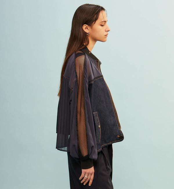 Soffitto「【AULA AILA別注】DENIM COMBINATION BLOUSON」|ブルゾン・スタジャン|