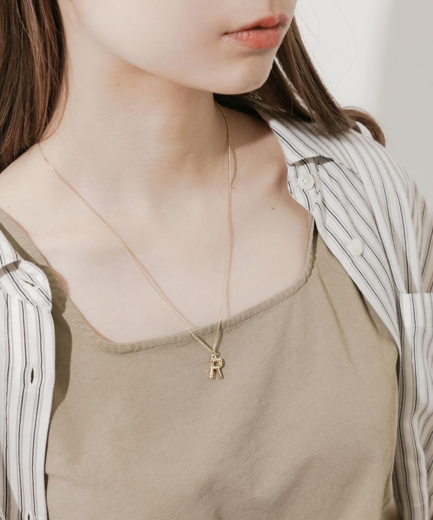 SMELLY「イニシャルワントップネックレス」|ネックレス|