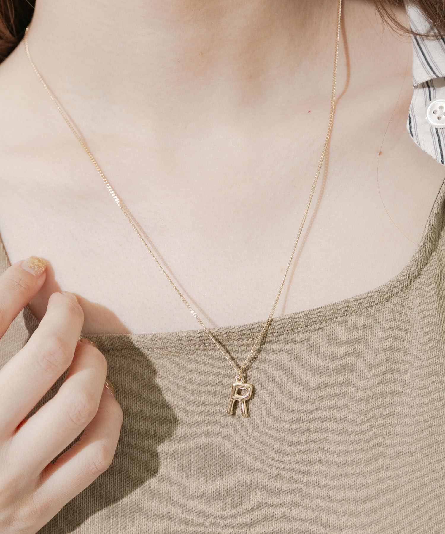 SMELLY「イニシャルワントップネックレス」|ネックレス|