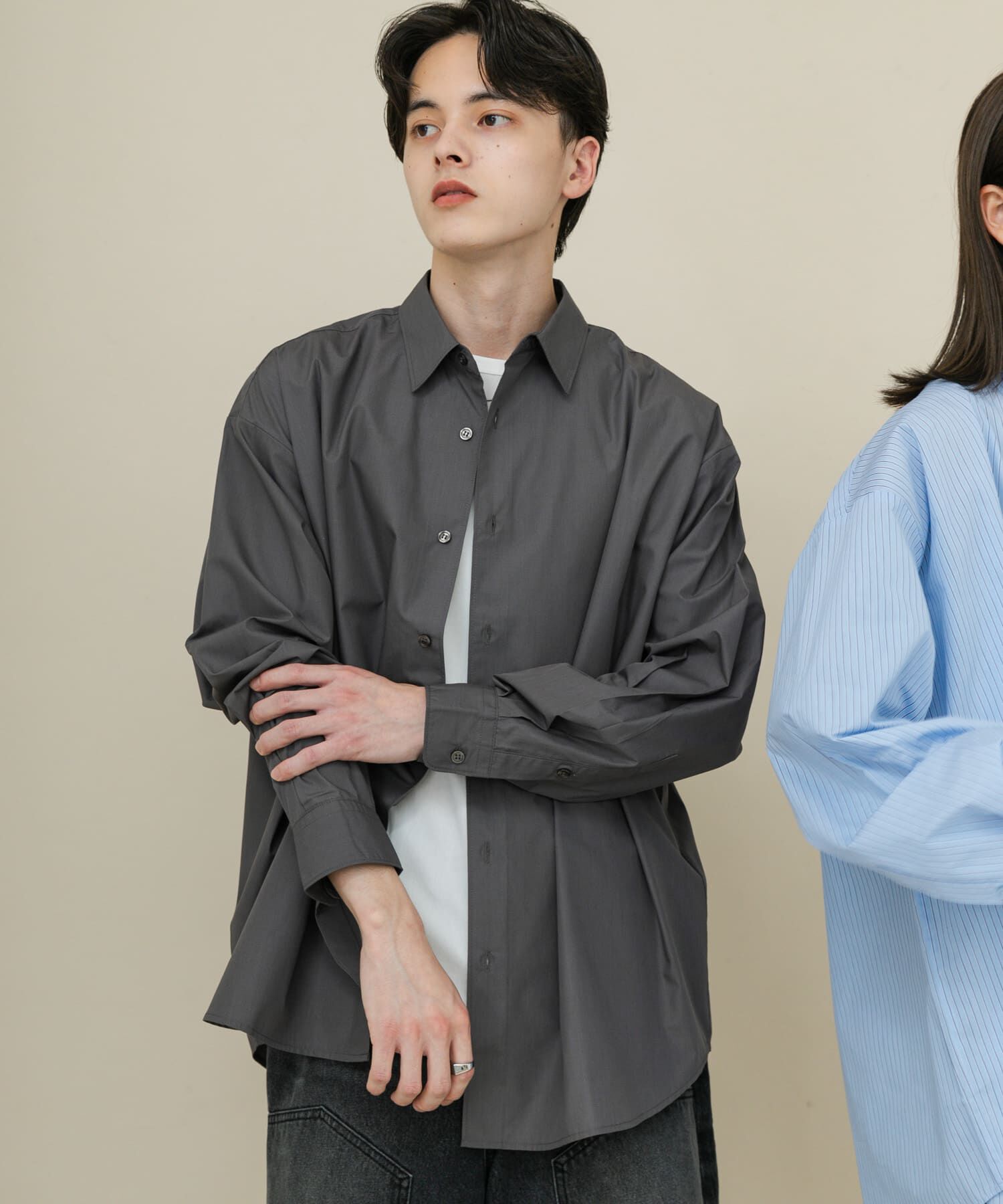 SENSE OF PLACE by URBAN RESEARCH「『ユニセックス』ブロードレギュラーカラールーズシャツ」|シャツ・ブラウス|